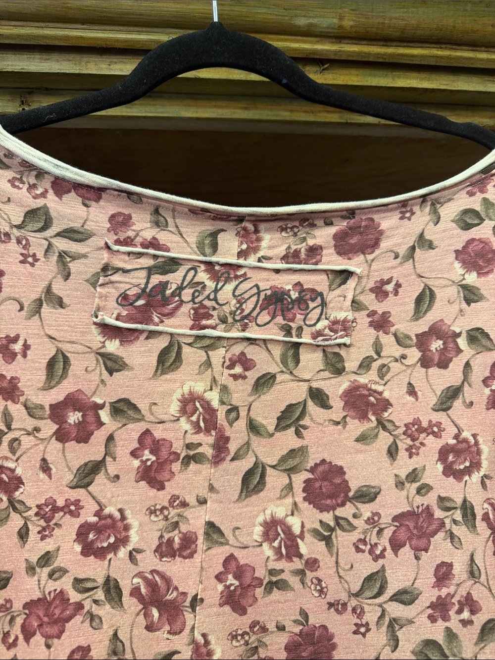 Jaded gypsy Boho Floral Graphic Tunic Top with Guadalupe Motif - Pink - Picture 8 of 8